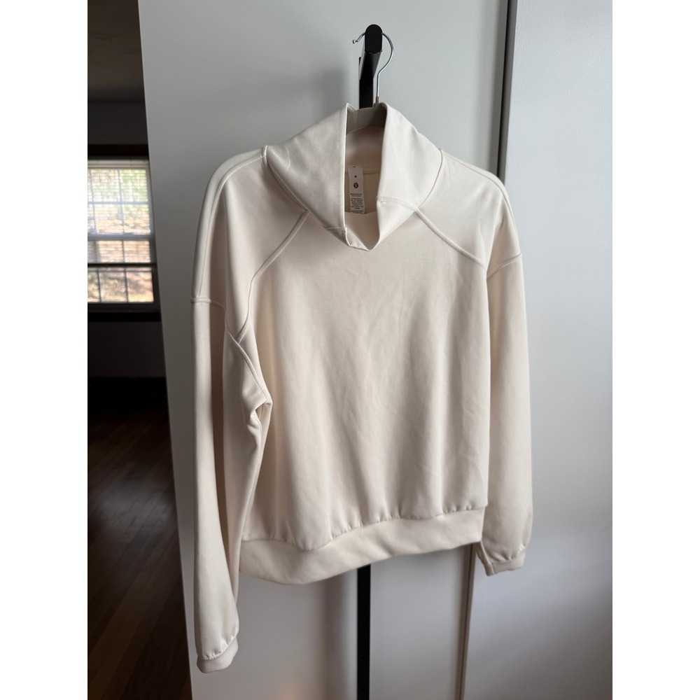 Lululemon Brushed Softstreme Funnel Neck – Size M – Light Ivory